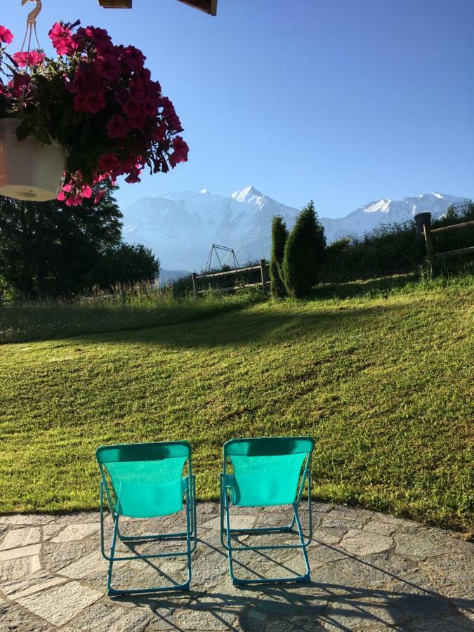 Ferienwohnung Marie Mont Blanc Vue Mont Blanc Saint-Gervais-les-Bains Exterior foto