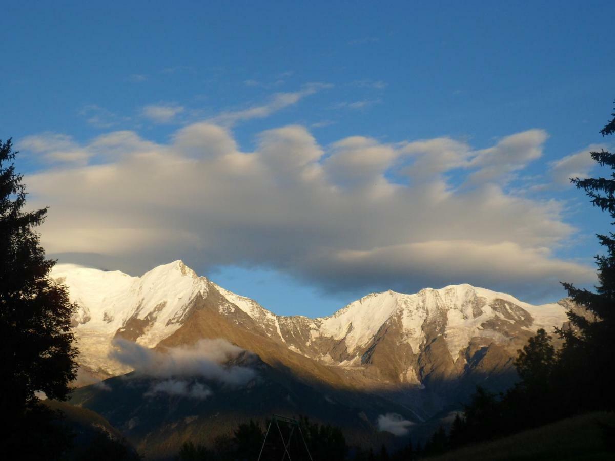 Ferienwohnung Marie Mont Blanc Vue Mont Blanc Saint-Gervais-les-Bains Exterior foto